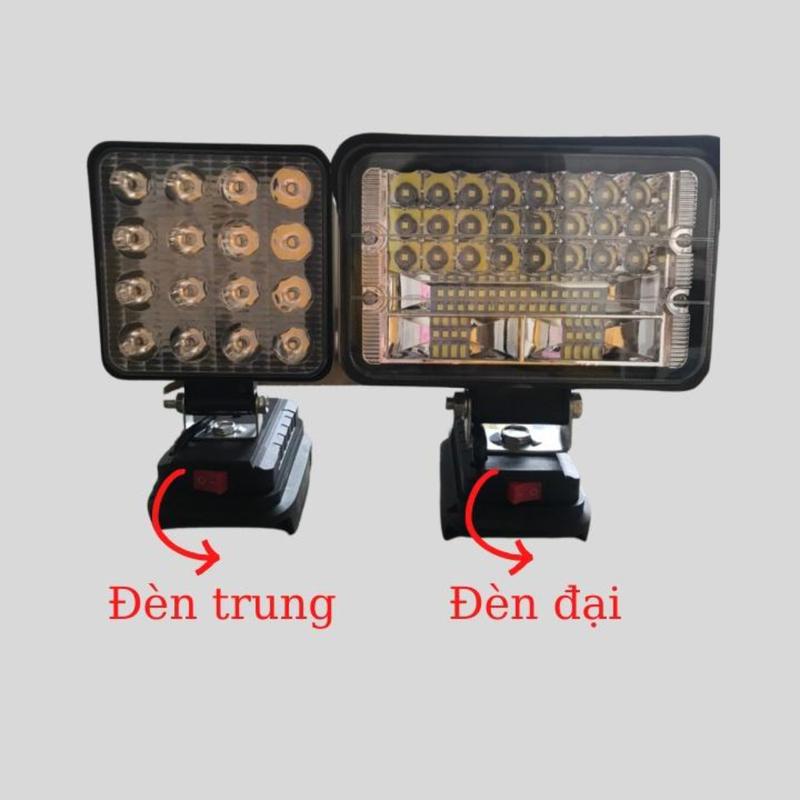 Đèn Led Dùng Pin Makita Chân Pin Thông Dụng 18V - Thời Gian Chiếu Sáng Lên Tới 10h