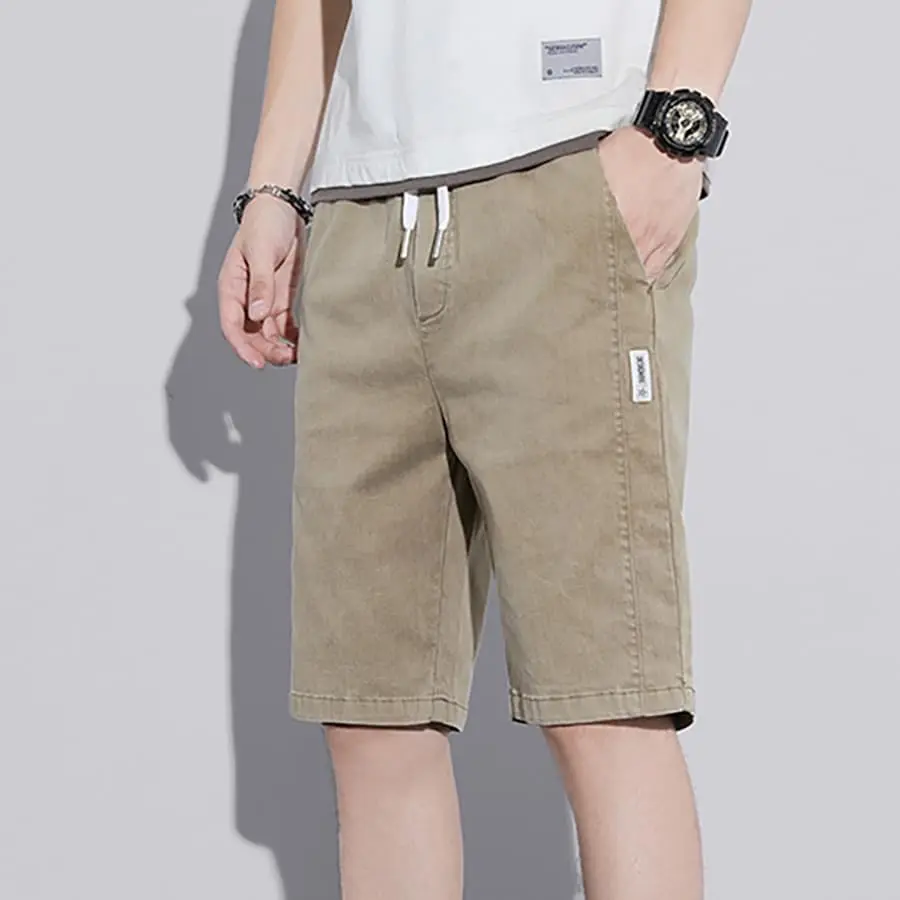 Quần đùi, quần short nam TOPMEN chất vải denim cao cấp thoải mái thoáng mát ôm dáng Menswear Jean Có Túi Đen
