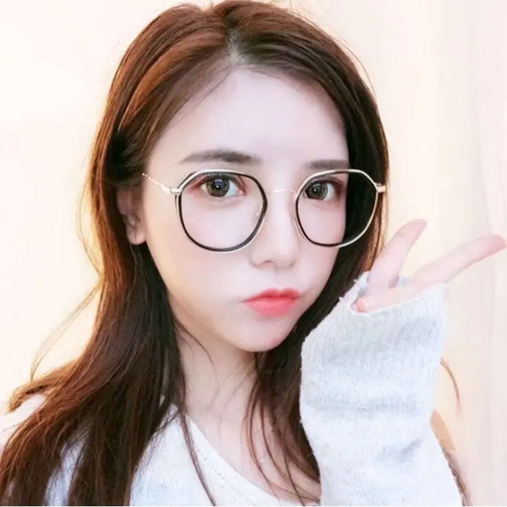 Kacamata Pria Wanita Fashion Retro Anti Radiasi Metal Sunglasses-Korea TO24 Eyewear 4