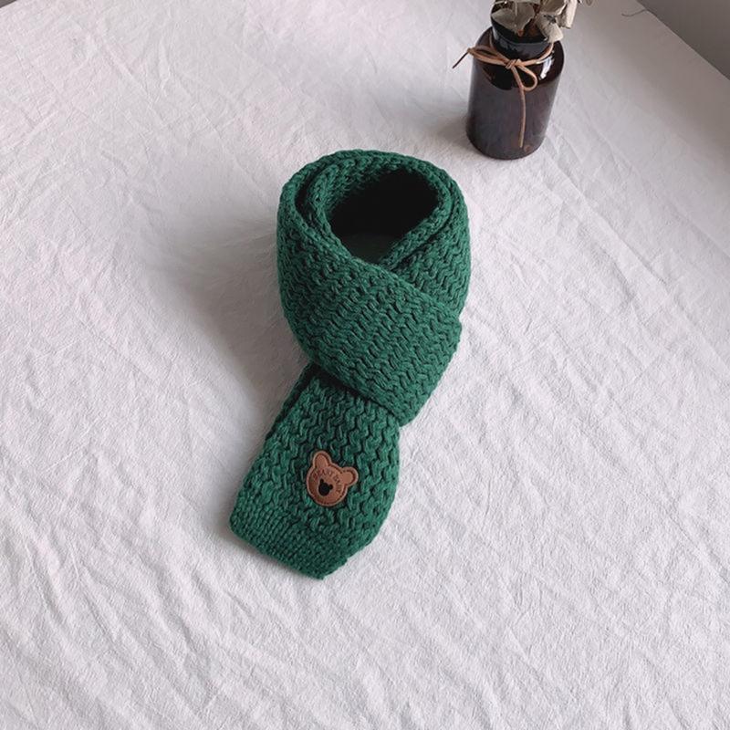 Baby Knitted Neckerchief Winter Warm Knit Scarf Lovely Kids Thick Warm Scarves 5