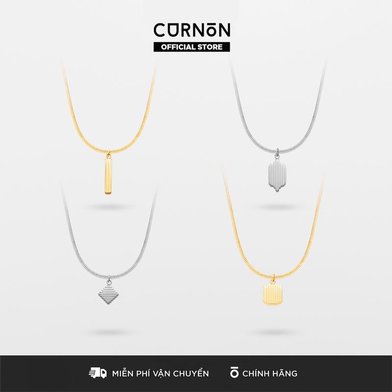 Bộ Sưu Tập Vòng cổ Nam Curnon LUCID - Trang Sức Vòng Xích Phong Cách Mạnh Mẽ, Cá Tính - Chất Liệu Thép Không Gỉ, Thiết Kế Màu Bạc Tối Giản - Tạo Điểm Nhấn Cho Nhiều Loại Trang Phục