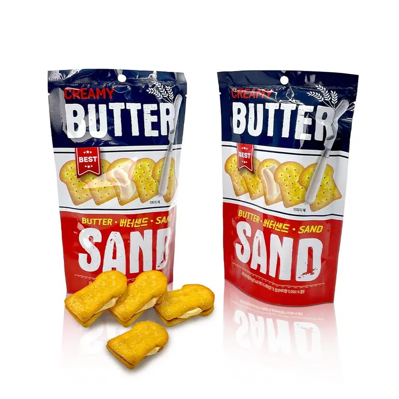 Bánh quy butter sand Namu nhập khẩu Hàn Quốc 60g Ăn Vặt Thức Ăn Nho Snack Food 2