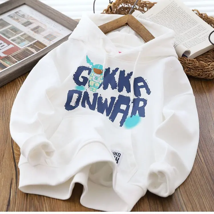 Áo Hoodie Có Mũ Trùm Đầu, Cho Bé Trai, Hàng Mới Về Mùa Xuân Và Mùa Thu 2024, Áo Áo Chui Đầu Mùa Thu Thường Ngày Cho Trẻ Em, Áo Dài Tay Dáng Rộng Cho Em Bé Thời Trang,quần áo trẻ con trai 1