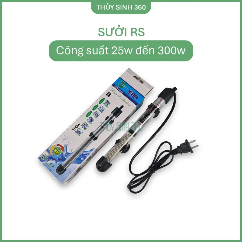 Sưởi Bể Cá RS - Sử Dụng Cho Bể Cá Cảnh, Thủy Sinh 0