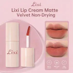 LIXI Lip Mud Matte Velvet Lip Cream Mist Velvet Tahan Air Tahan Lama Lipstick Korean Lip Tint