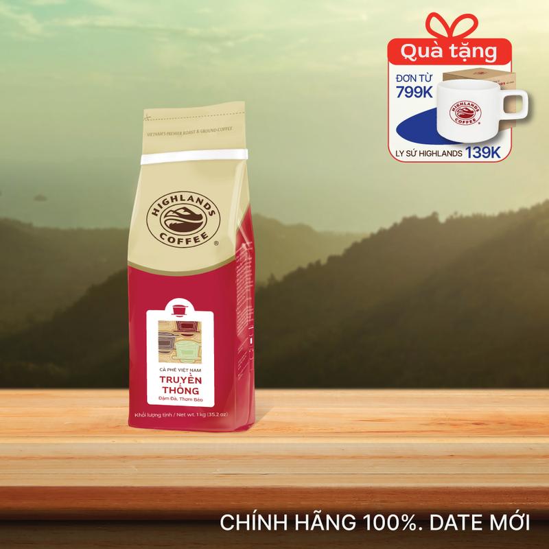 Cà Phê Rang Xay Truyền Thống 1kg Highlands Coffee