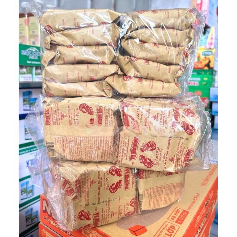 Bịch 10 Gói Mì Ăn Liền Vỏ Giấy Hai Tôm Vị Hương x 60g