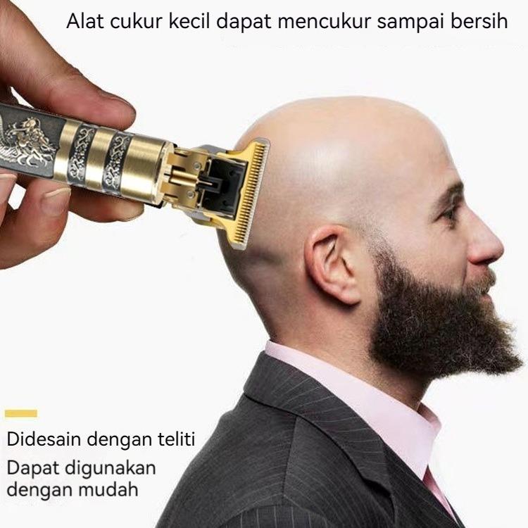 Alat Cukur Elektrik Profesional Hair Trimmer Detailer Cordless / Mesin Cukur Rambut Cas T9 / Pisau Cukur Jenggot 3