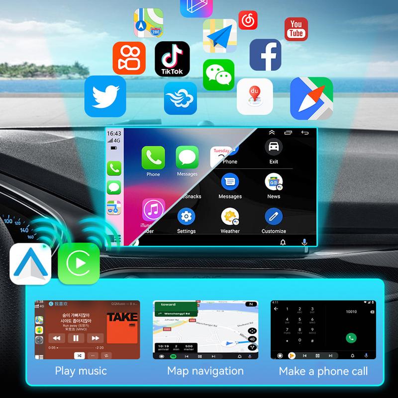 Product Introduction of 2 in 1 USB Mini Wireless Carplay Adapter for Android Auto Smart Box Plug and Play Bluetooth 5.0 For Peugeot Kia Volkswagen Toyota 20