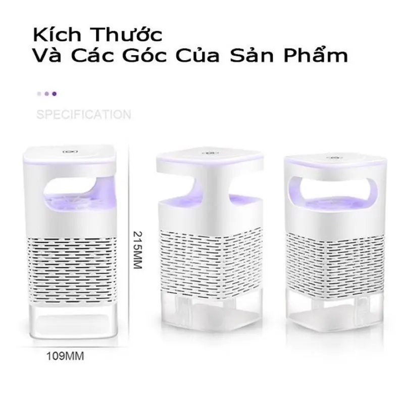 Đèn bắt muỗi thông minh kiêm đèn ngủ có cổng sạc USB Máy Đuổi Muỗi Máy Bắt Muỗi 0