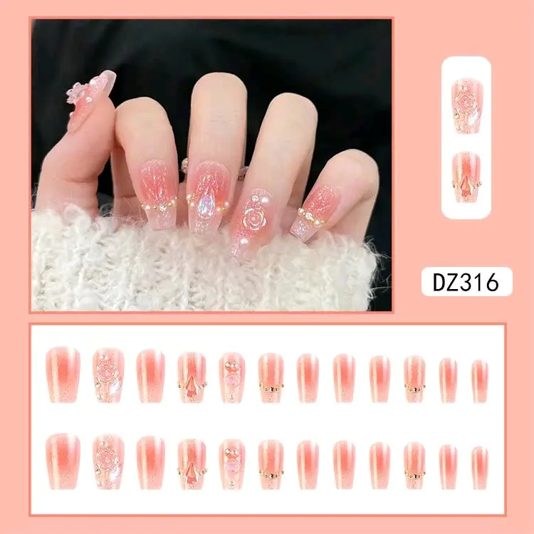 BỘ NAILS ĐÍNH CHAM KÈM PHỤ KIỆN MÃ DZ316 0