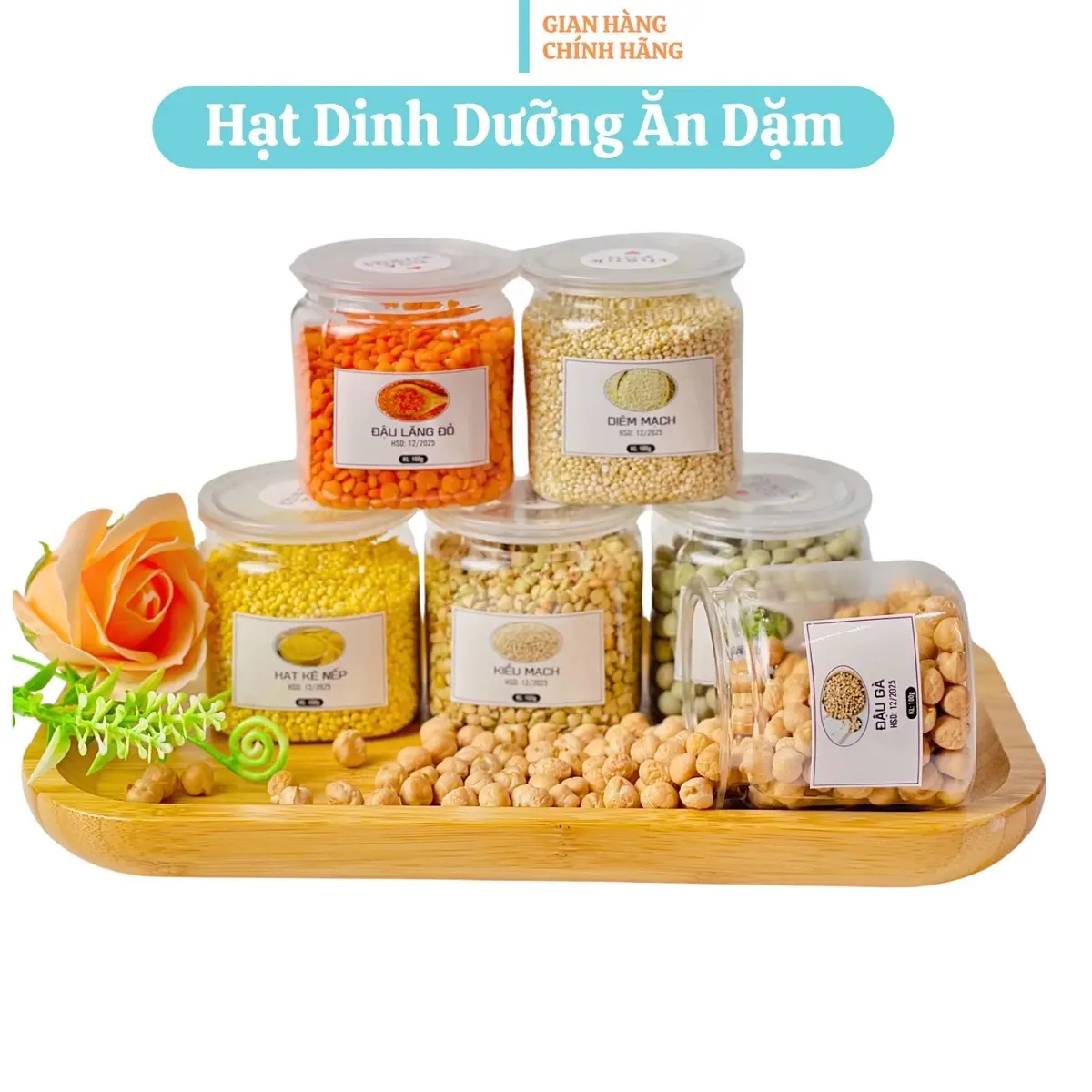 Đậu hạt dinh dưỡng cho bé ăn dặm hũ 100gr