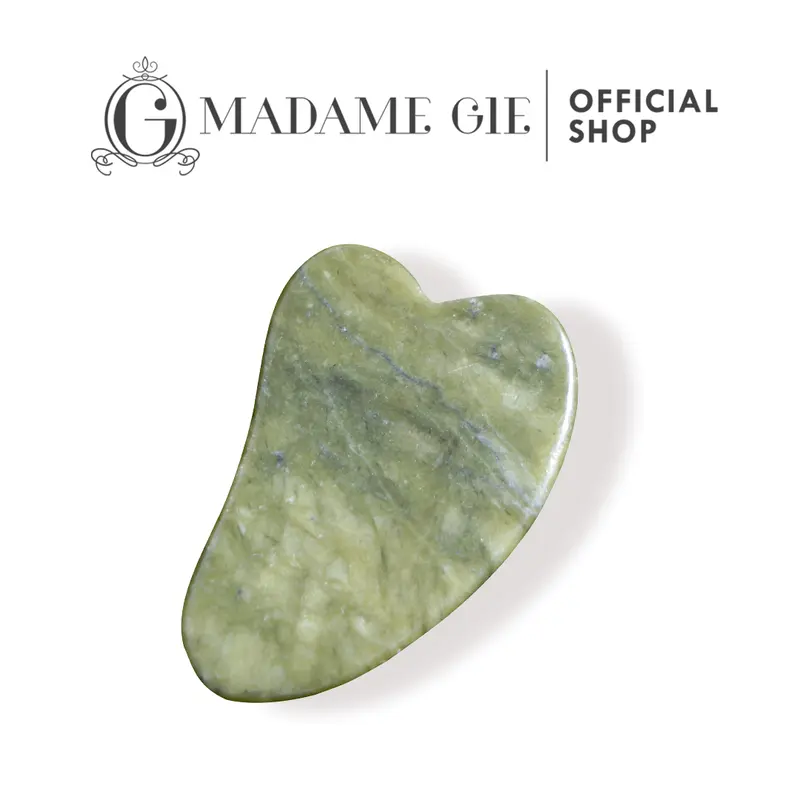 Madame Gie Face Massager - Jade Roller Guasha 2in1 mengencangkan wajah 2