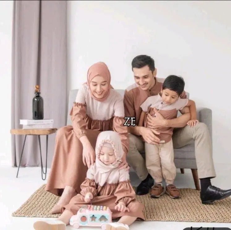 couple keluarga raya couple terbaru  couple hana family raya series sarimbit muslim 2