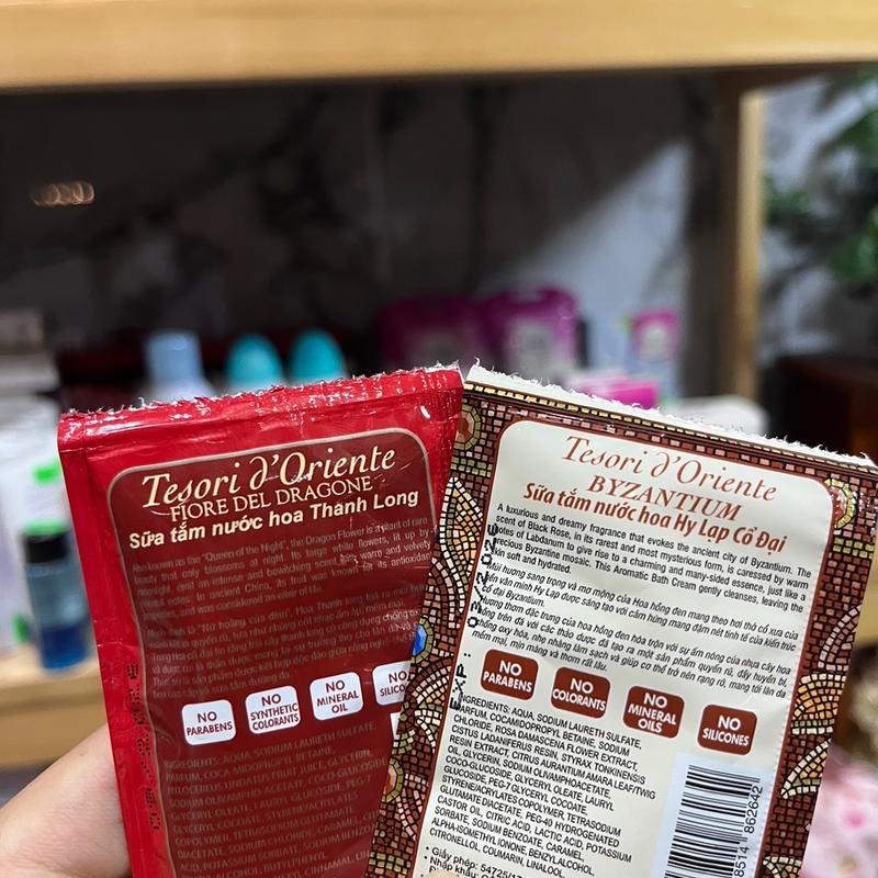 Sữa Tắm Xích, Tesori D'Oriente Hương Nước Hoa- Hàng Ý Chính Hãng gói
