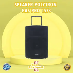 SPEAKER INDOOR OUTDOOR PORTABLE POLYTRON PAS PRO 15F3 (FREE 2 MIC WIRELESS)