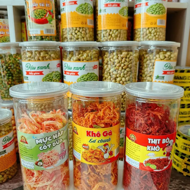 Combo 3 món ( Khô gà , khô bò , mực hấp cốt dừa ) Ăn Vặt 2