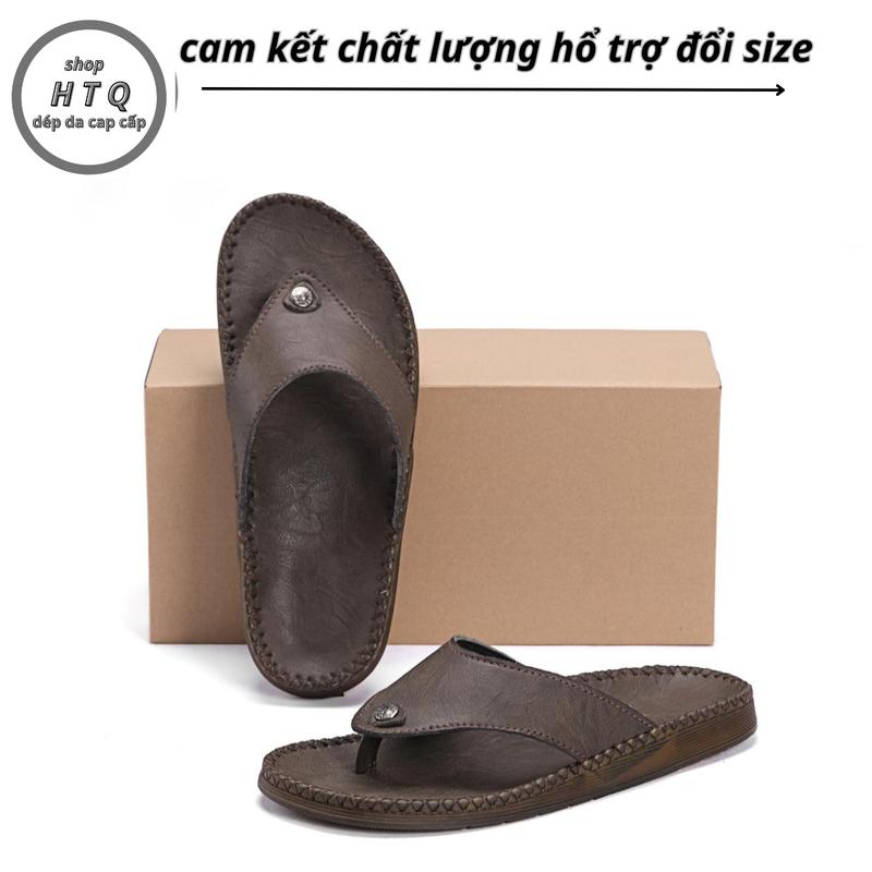 Dép da nam cap cấp Đế Đúc nguyên khối may Đế Đế thủ công chắc chắn (MSP,Dép kẹp) Đế Bằng DéP mũi tròn dép  kẹp déphand  made dép  chữ dep da depnamdep  2024 depkep  nam dép  chữ h 2