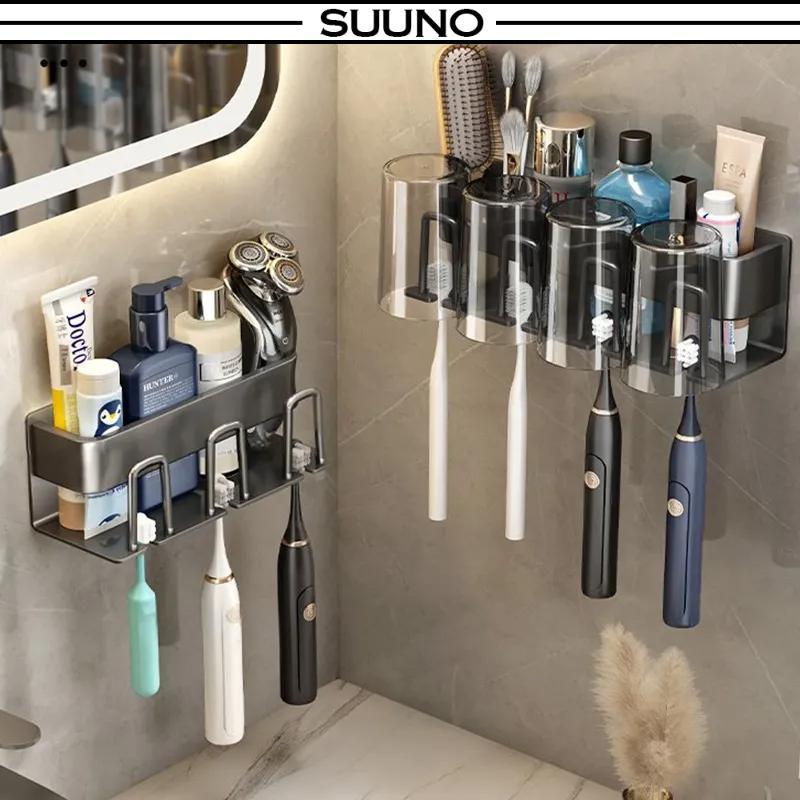 Toothbrush Rack Storage Stainless Steel Toothbrush Holder Toothpaste ...