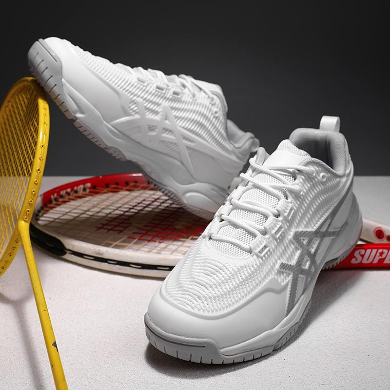 Couple Professional Actual Combat Tennis Shoes Anti-slip Wear-resistant Badminton Shoes Lightweight Breathable Outdoor training sports shoes 4
