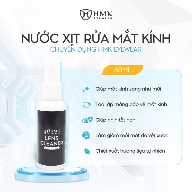 Nước Lau Kính Chuyên Dụng HMK Eyewear 60ML Làm Sạch, Trong Kính, Hạn Chế Xước Tròng Kính