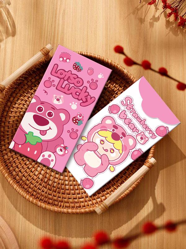 100 bao lì xì hoạt hình gấu dâu labubu hot 2025