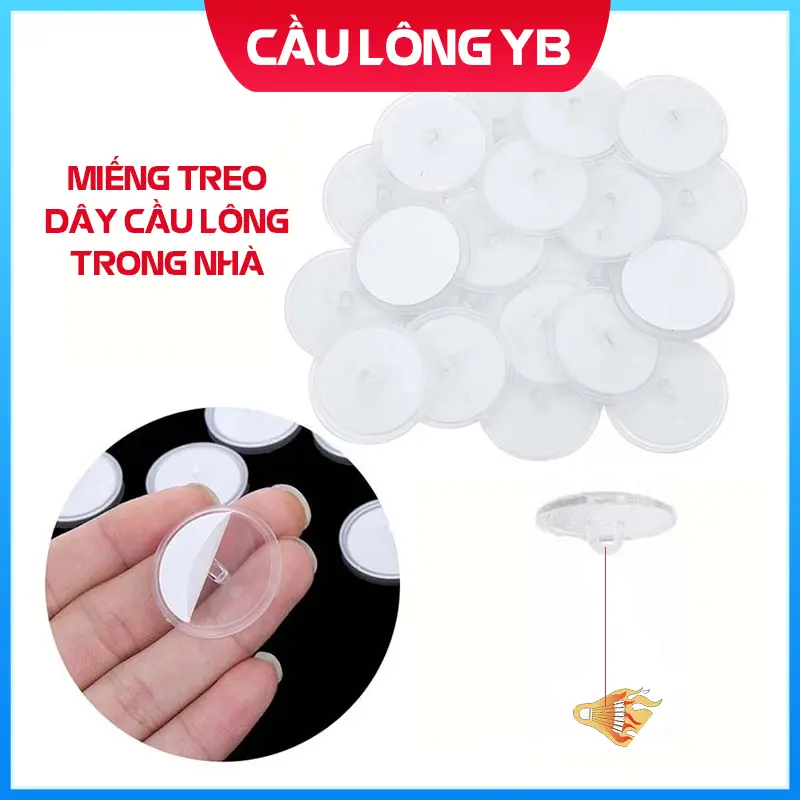 Móc treo dây chun luyện tập cầu lông