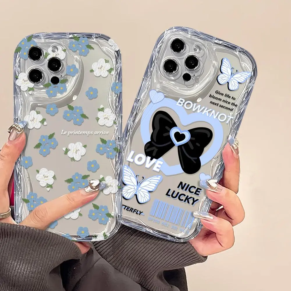 Casing hp OPPO A18 A38 A78 A58 Reno 8T A17 A17k A16 A16s A15 A15S A5s A54s A12 A9 A3S A54 A53 A1K A7 A77s A16K A16E A57 2022 A52 A92 A31 Reno 8T 5F Casing Sampul Lembut Mengkilap Tepi Melengkung Bergelombang 3D Smiley Lucky MUHAMAD