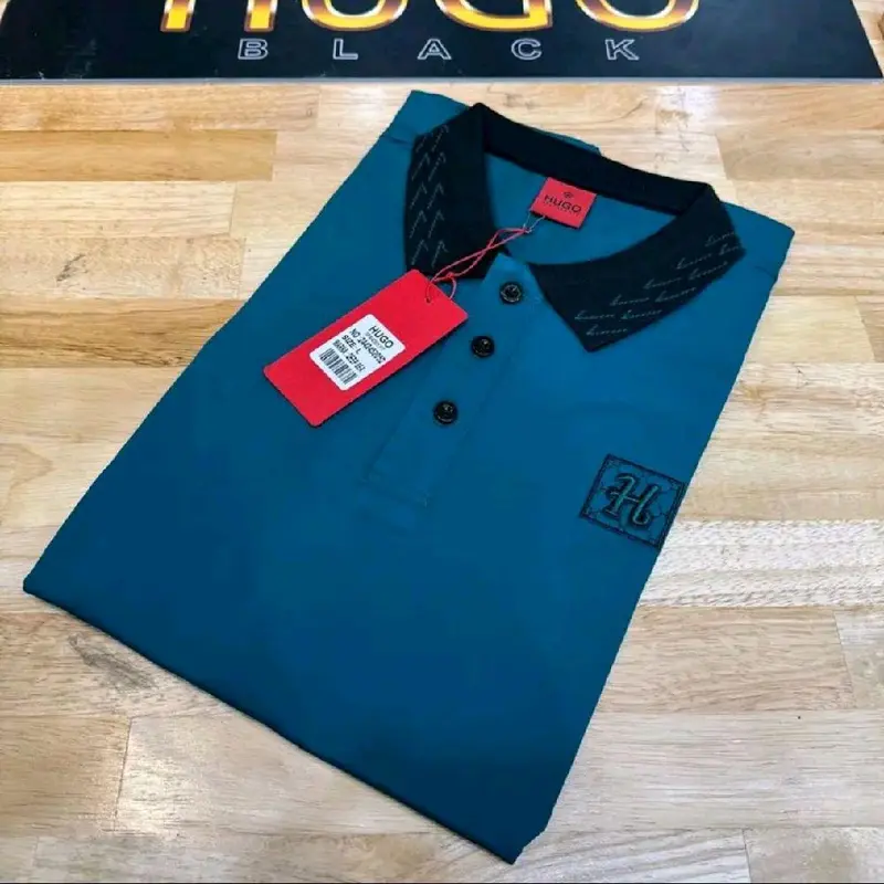 Kaos Krah Hg Selection Original Bahan Tebal Pria Dewasa Hitam Pendek Kerah - M L XL 5