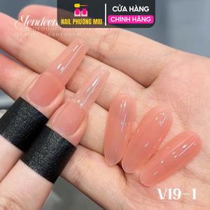 Sơn Thạch Hồng Nude VENDEENI V19-S01 Chính Hãng Chai 15ml Làm Nail, Sơn Gel Tone Hồng Nhạt Trong Suốt Bóng Đẹp Nữ Women