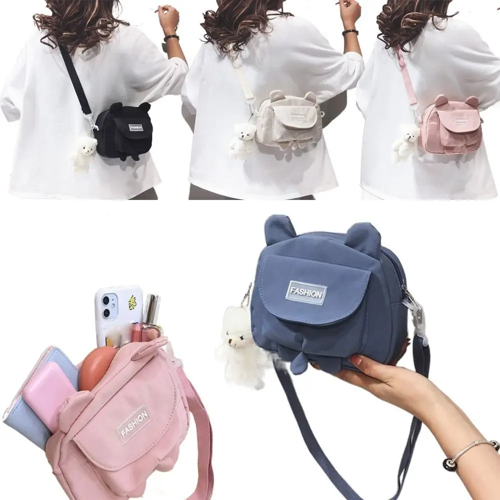 Túi Xách Hoang Dã Dễ Thương, Túi Đeo Chéo, Túi Học Sinh, Messenger Kitty, Túi Đeo Vai, Túi Vải Bố