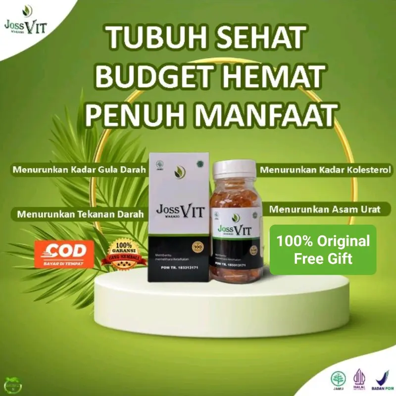 JOSS WARASOVIT Herbal JOSSVIT Membantu Turunkan Gula Darah (Diabetes) Kolesterol Tekanan Darah Tinggi (Hipertensi) Asam Urat 1