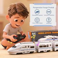 Gambar Gaudi Mainan Edukasi Kereta Api Listrik Berkecepatan Tinggi -  Roda Universal Ada Suara & Lampu Cocok Untuk Anak - 551A-23-2CH-Baterai dari Gauditoys Kab. Tangerang 5 Tokopedia