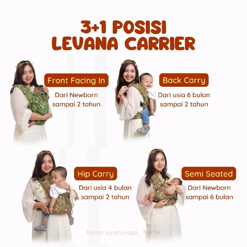 (PILIH BONUS) Gendongan depan cuddle me levana carrier 5