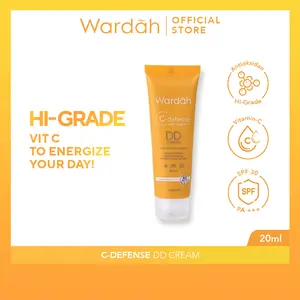 Wardah C-Defense DD Cream 20 ml - Cerah dan Warna Kulit Merata