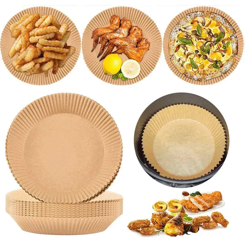 [RẺ 1 TẬP GIẤY NẾN] Lót Nồi Chiên Không Dầu, Giúp Vệ Sinh Dễ Dàng (Từ 40-45 tờ/ 1 tập)