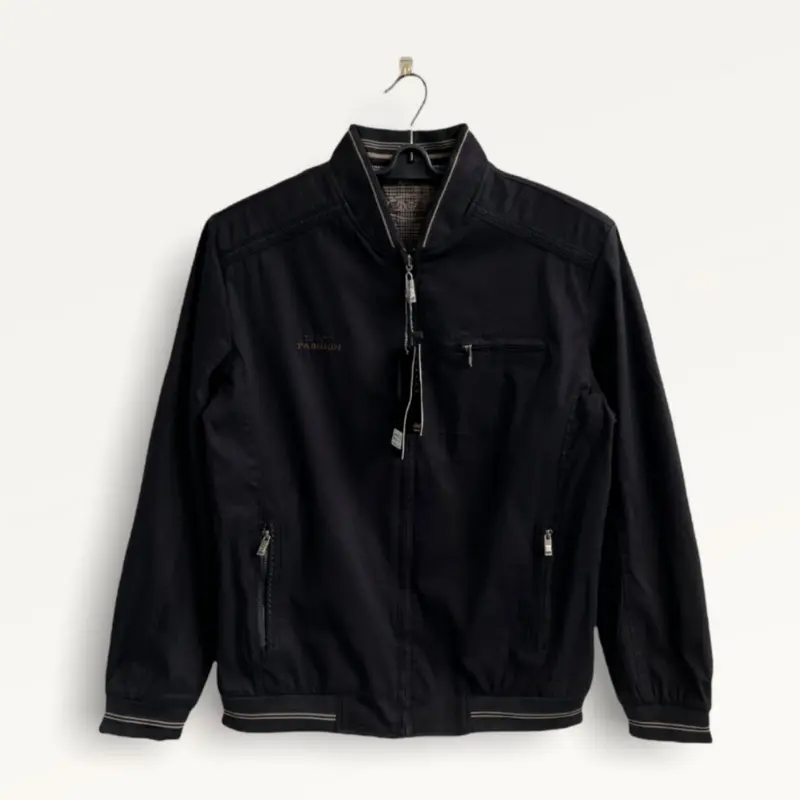 New jaket import pria bahan katun bisa bolak balik Parasut Distro Parka Casual Hitam Tebal Bomber Keren Cowok Motor Dewasa Simple Semi Outdoor 2
