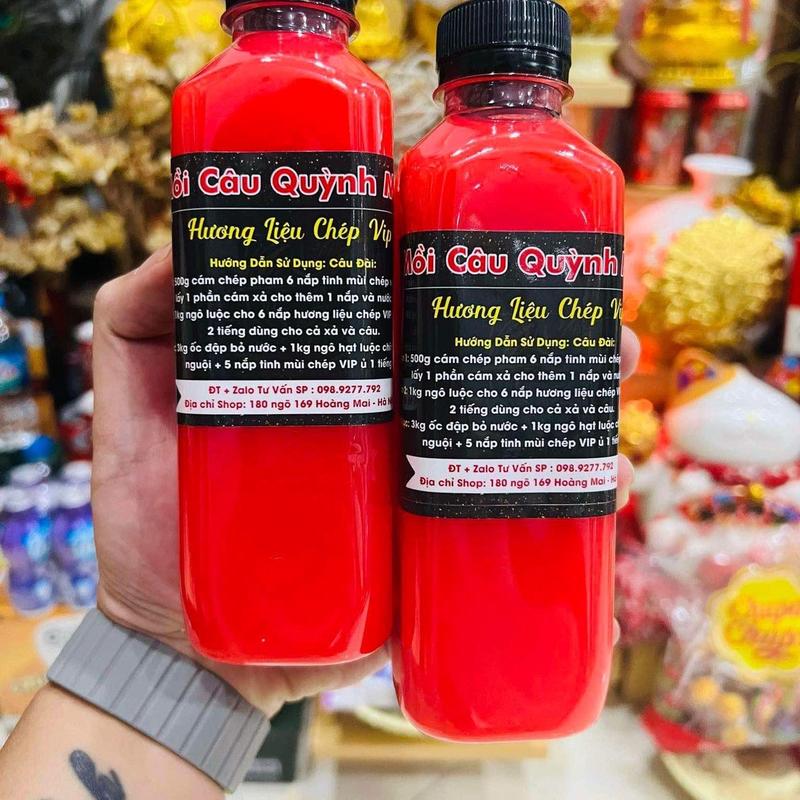 Mồi câu Quỳnh Mai Hương Liệu Chép VIP QM 350ml - Đi Câu, Bắt Cá Fishing Fish Câu Cá Nam