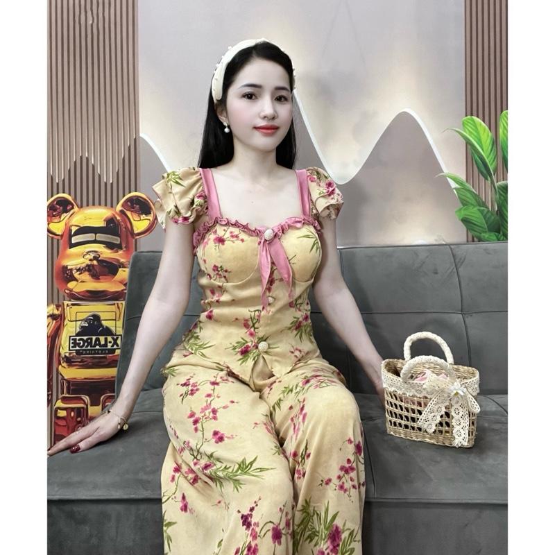 Bộ lụa cánh tiên 2 lớp. Có mút, lụa mango mềm, mịn ko nhăn, quần có túi. Freesize cho chị e từ 40-62kg 7