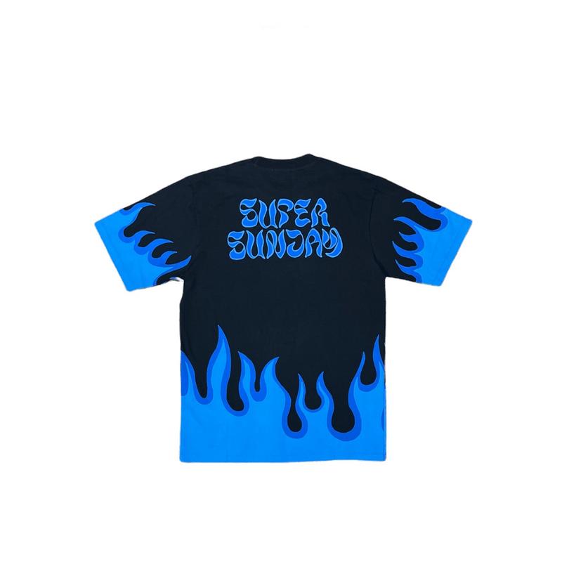 Product Introduction of SVG X Super Sunday Scale Tee Super Flame Tee 2023 Men Women Short Sleeve T-shirt 6