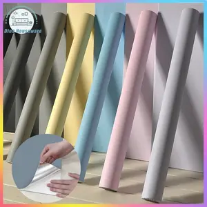 Sticker Premium Korea Lemari Meja Polos -Wallsticker Dinding Wallpaper 60CM X 3M Home Wallpaper