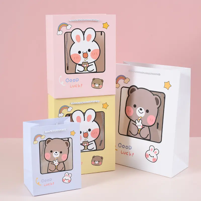 Paper Bag Good Luck | Goodie Bag | Tas Souvenir | Tas Ulang Tahun Transparan 1