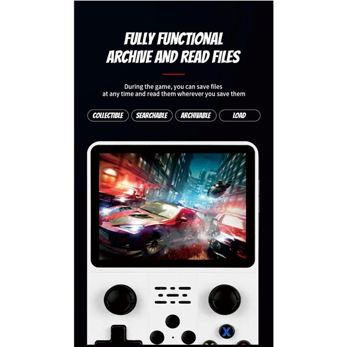 Retro R36S Handheld Video Game Console 3.5 Inch IPS Screen 128GB Preloaded Games Portable Pocket Player Linux System