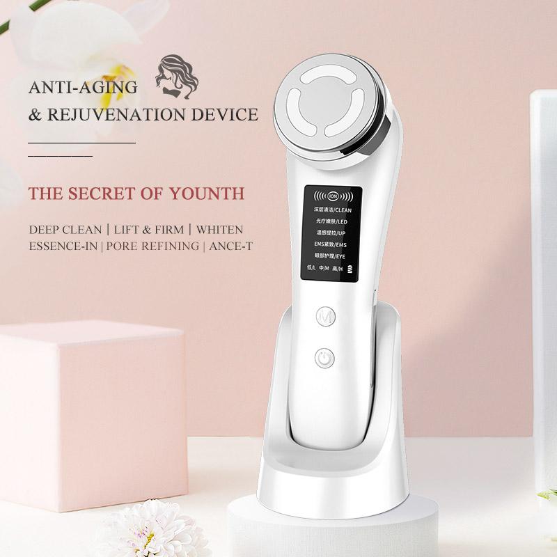   Thương Hiệu Chất Lượng  VEMIE Máy nâng cơ massage mặt công nghệ sóng Photon RF tái tạo collagen trẻ hóa da 