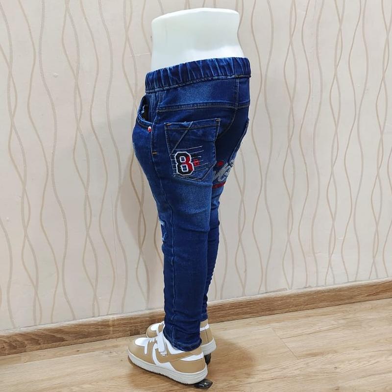 Celana Panjang Jeans STRECH Anak Laki Usia 4 - 12 Tahun Bahan Jeans Stretch / Melar Model Sobek Lutut Gaul Tidak Tembus Anak Laki-laki Keren Motif Fashion Bordir 7
