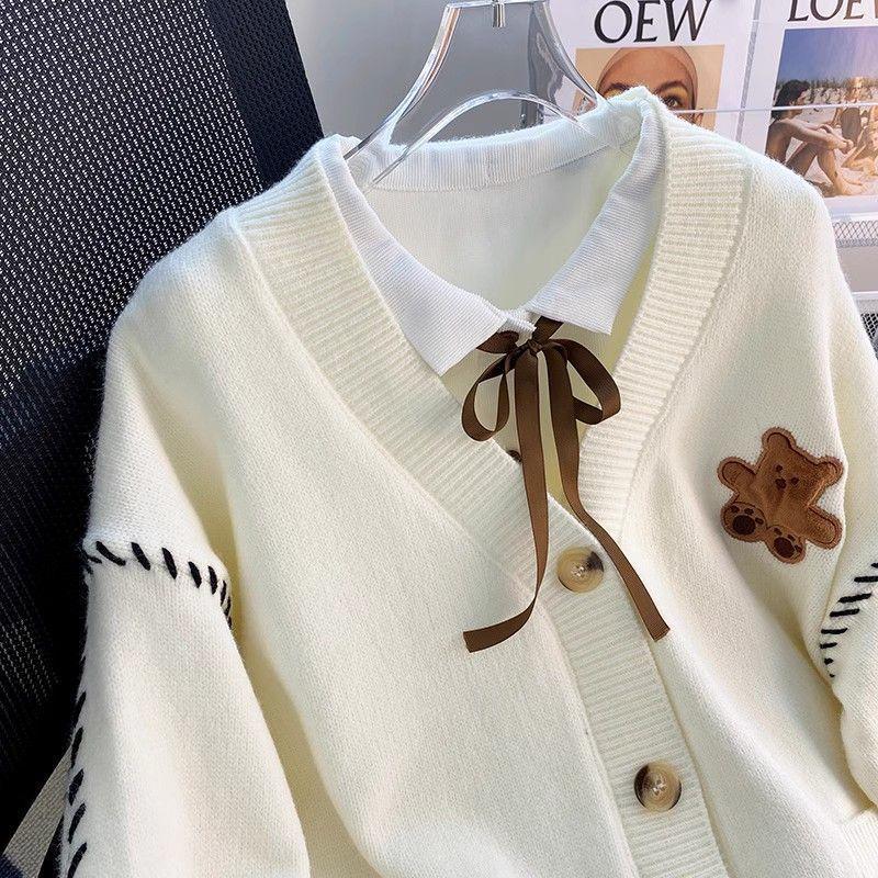 Product Introduction of Áo Cardigan Len, Quần Áo Nữ, Dáng Rộng Vừa Vặn, Phong Cách Nhẹ Nhàng, Áo Dệt Kim, Hàng Mới Về Đầu Xuân 2024 2
