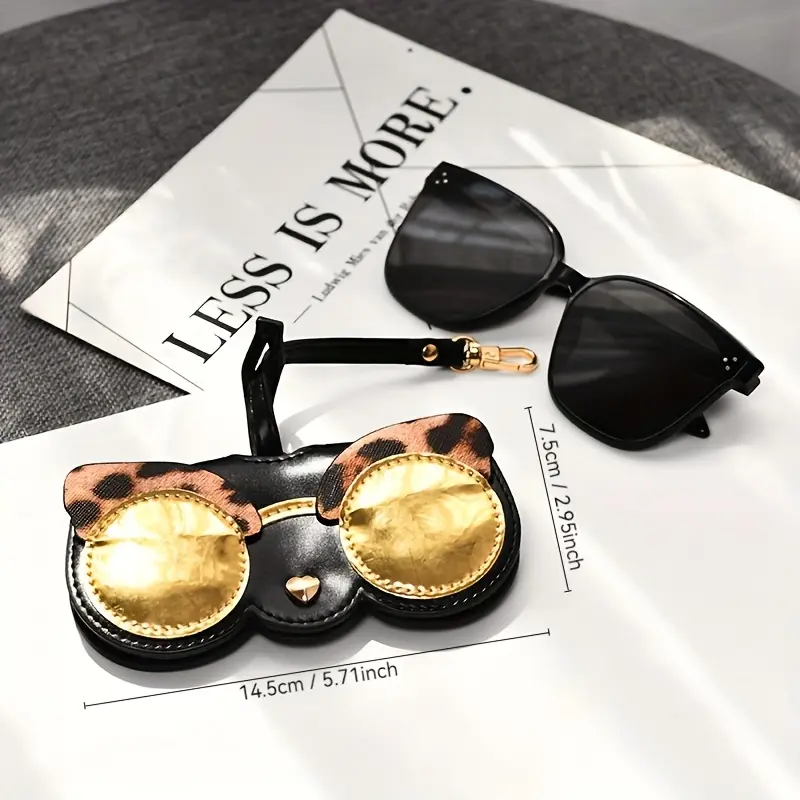 [Cute Animal Glasses Case] Portable Animal-Shaped Glasses Case | Cute Storage Bag for Myopia and Fashion Glasses 2