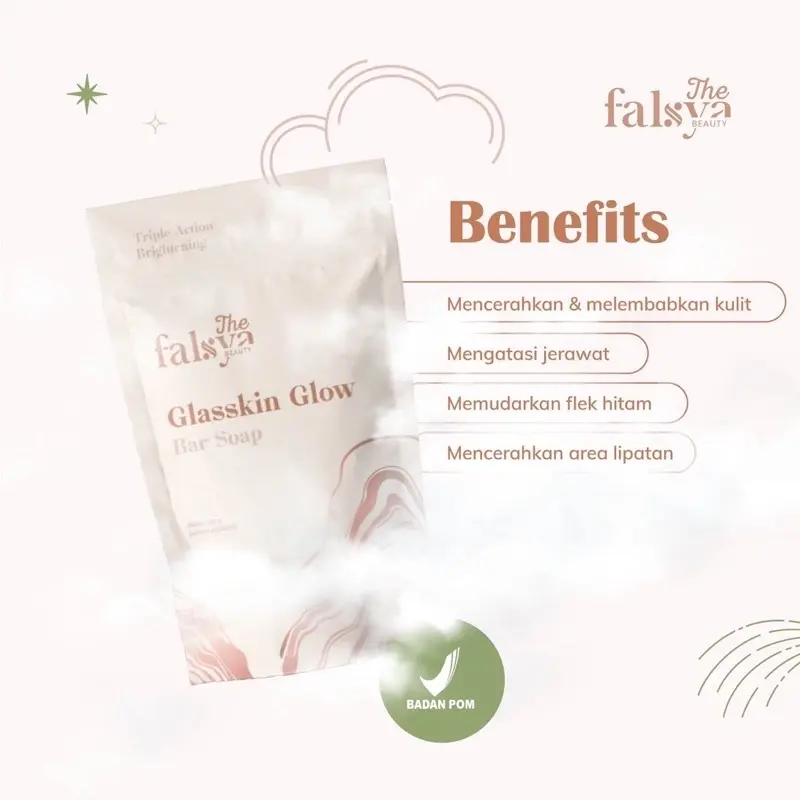 THE FALSYA BEAUTY GLASSKIN GLOW BAR SOAP 40 GR 1