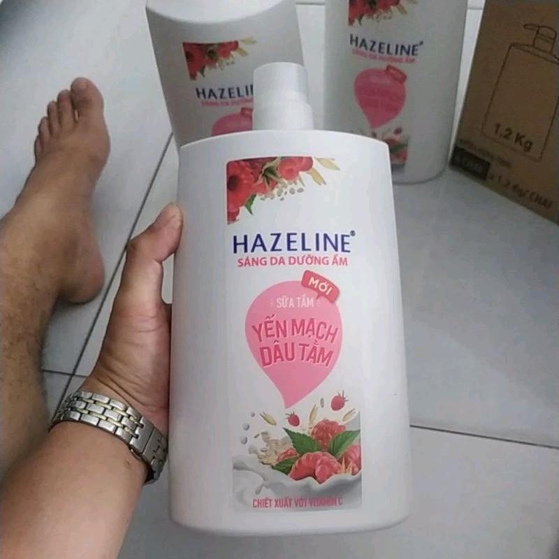 Sữa tắm Hazeline Yến mạch dâu tằm - Matcha lựu đỏ, Sữa ong chúa 1kg -1,2kg làm trắng không chứa silicon