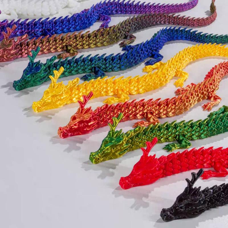 Mô hình Rồng - Rắn in 3D khớp nối linh hoạt Đồ chơi sáng tạo Trang trí nội thất Đồ trang trí sưu tập 1
